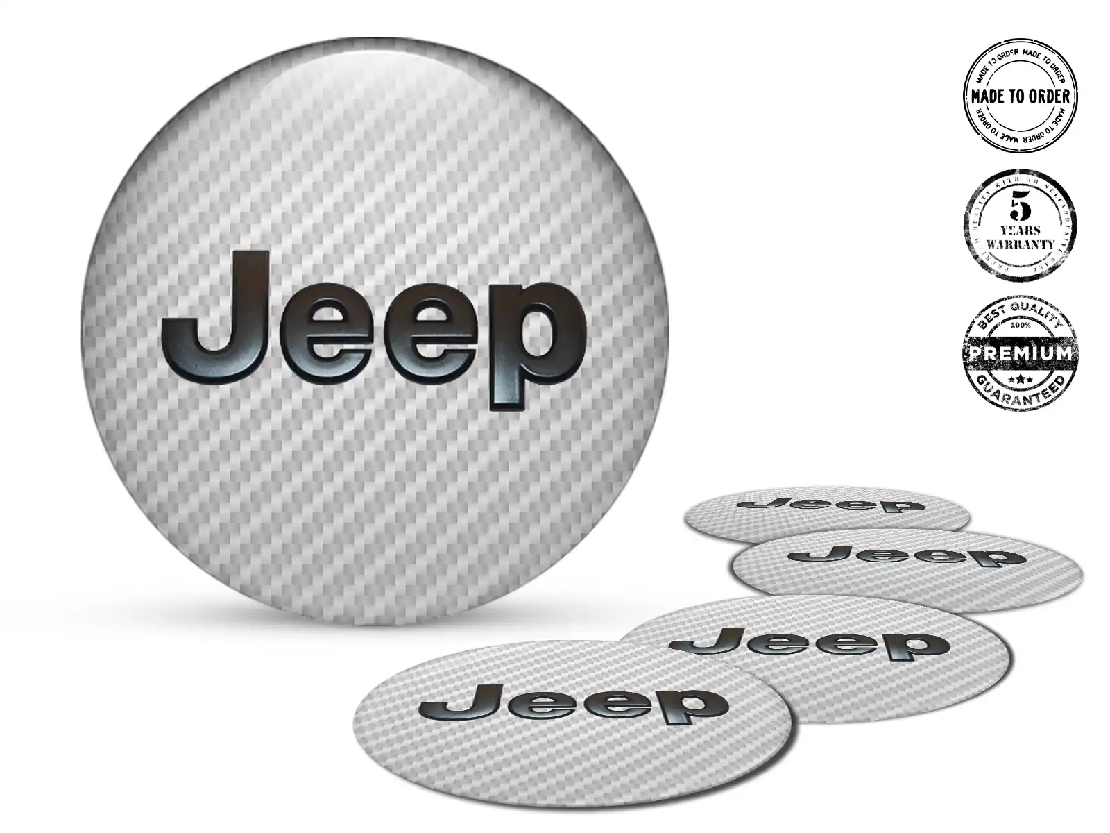 Jeep Decal Wheel Edition Silicone Sticker Logo